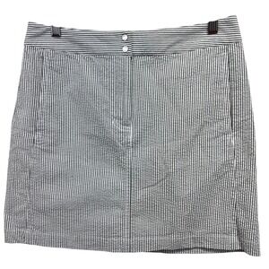 Liz Golf Womens Skirt Size 6 Seersucker Stripe Mini Skort Skirt Stretch Pockets